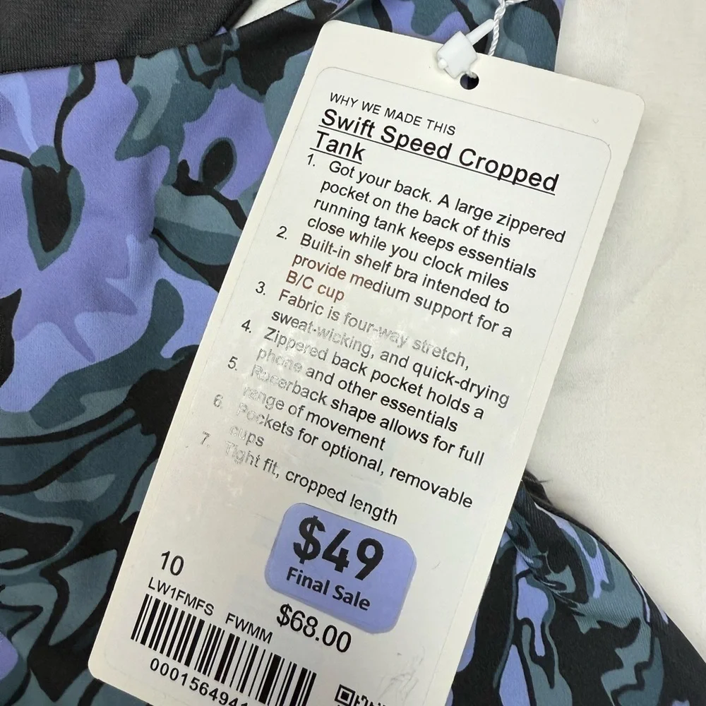 lululemon Swift Speed Cropped Tank